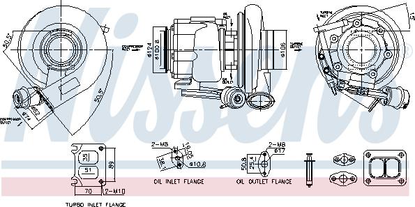 Nissens 93717 - Турбина, компрессор autosila-amz.com