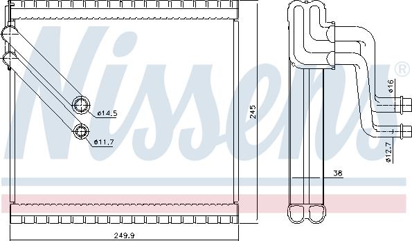 Nissens 92409 - Испаритель, кондиционер autosila-amz.com