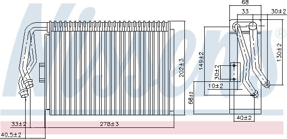 Nissens 92097 - Испаритель, кондиционер autosila-amz.com