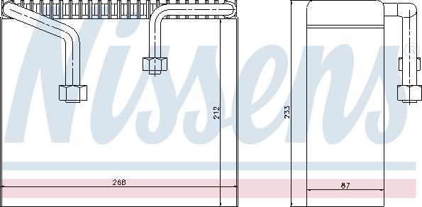 Nissens 92068 - Испаритель, кондиционер autosila-amz.com