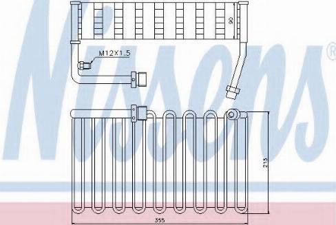 Nissens 92000 - Испаритель, кондиционер autosila-amz.com