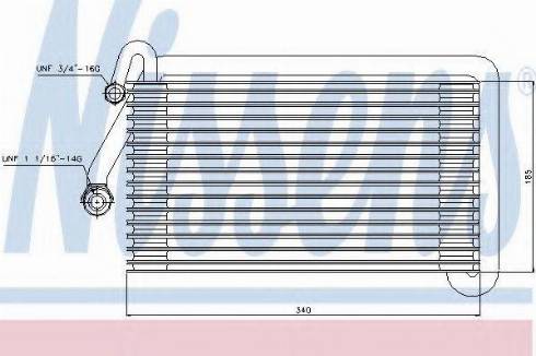 Nissens 92014 - Испаритель, кондиционер autosila-amz.com