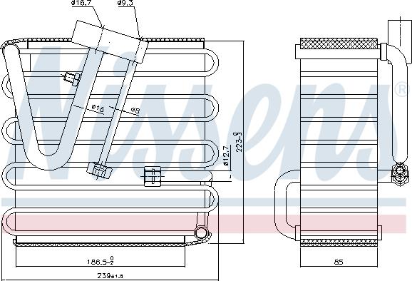 Nissens 92022 - Испаритель, кондиционер autosila-amz.com