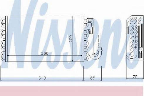 Nissens 92146 - Испаритель, кондиционер autosila-amz.com