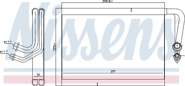 Nissens 92337 - Испаритель, кондиционер autosila-amz.com