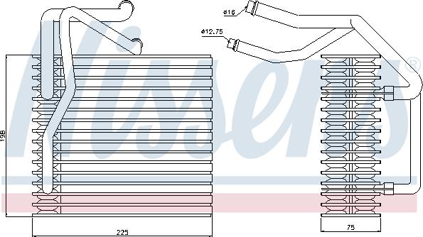 Nissens 92205 - испаритель кондиционера!\ Citroen Berlingo, Peugoet Partner 96> autosila-amz.com