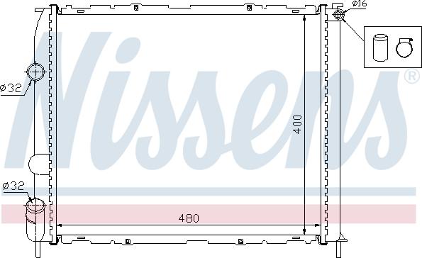 Nissens 699979 - Радиатор, охлаждение двигателя autosila-amz.com