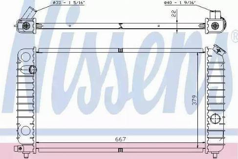 Nissens 69195A - Радиатор, охлаждение двигателя autosila-amz.com