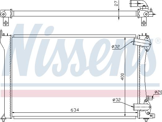 Nissens 691853 - Радиатор, охлаждение двигателя autosila-amz.com