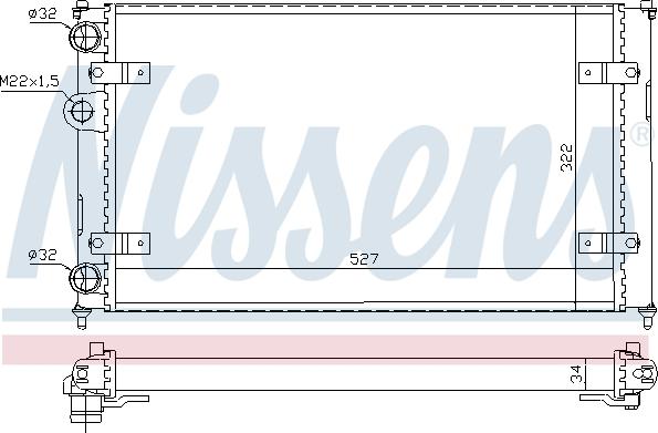 Nissens 692673 - Радиатор, охлаждение двигателя autosila-amz.com