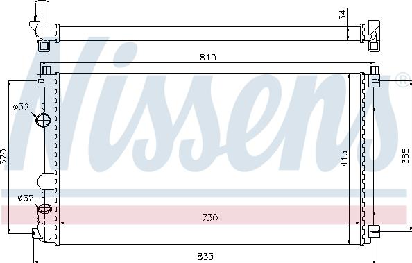 Nissens 697151 - Радиатор, охлаждение двигателя autosila-amz.com