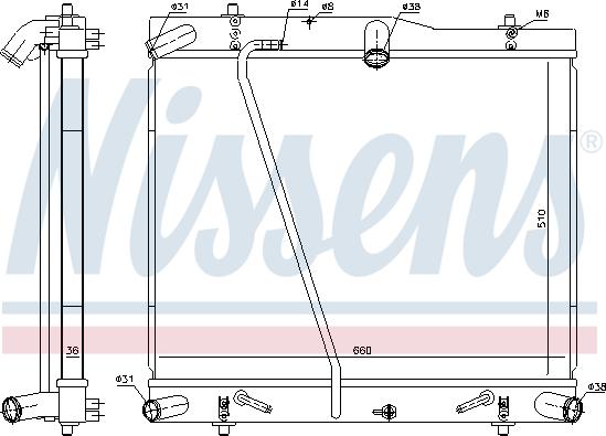 Nissens 646912 - Радиатор, охлаждение двигателя autosila-amz.com