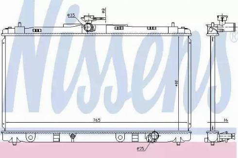 Nissens 646872 - Радиатор, охлаждение двигателя autosila-amz.com