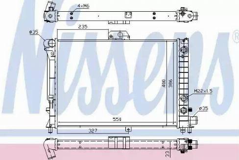 Nissens 64047 - Радиатор, охлаждение двигателя autosila-amz.com