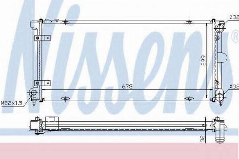 Nissens 64004A - Радиатор, охлаждение двигателя autosila-amz.com