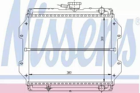 Nissens 64082 - Радиатор, охлаждение двигателя autosila-amz.com