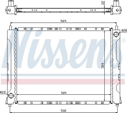 Nissens 692583 - Радиатор, охлаждение двигателя autosila-amz.com