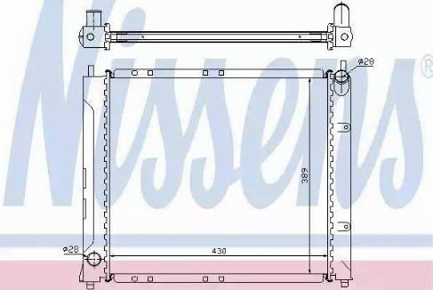 Nissens 64217A - Радиатор, охлаждение двигателя autosila-amz.com