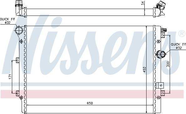 Nissens 697329 - Радиатор, охлаждение двигателя autosila-amz.com