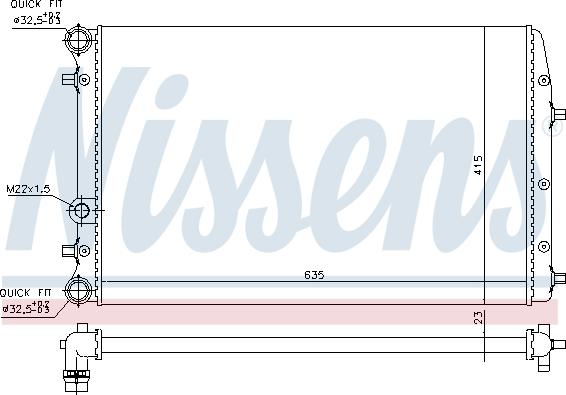 Nissens 695245 - Радиатор, охлаждение двигателя autosila-amz.com