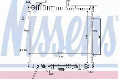 Nissens 66644 - Радиатор, охлаждение двигателя autosila-amz.com