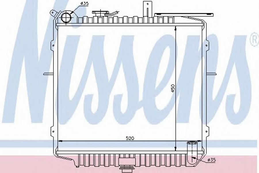 Nissens 66609 - Радиатор, охлаждение двигателя autosila-amz.com