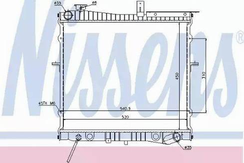 Nissens 66620 - Радиатор, охлаждение двигателя autosila-amz.com