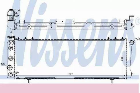 Nissens 60988 - Радиатор, охлаждение двигателя autosila-amz.com