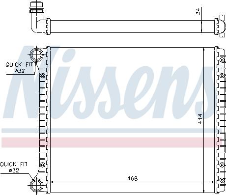 Nissens 695301 - Радиатор, охлаждение двигателя autosila-amz.com