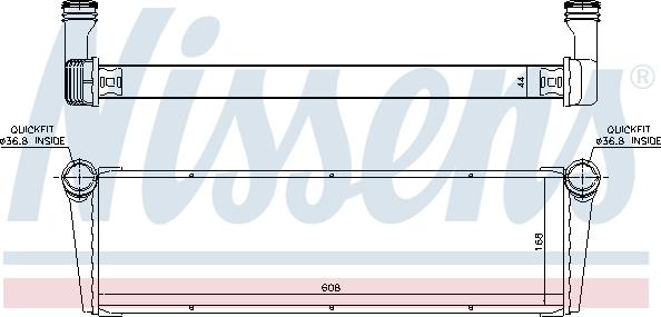 Nissens 606703 - Радиатор, охлаждение двигателя autosila-amz.com