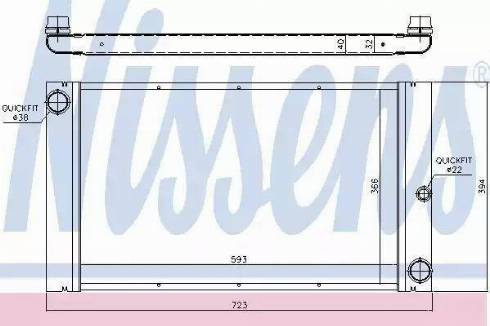 Nissens 60773 - Радиатор, охлаждение двигателя autosila-amz.com