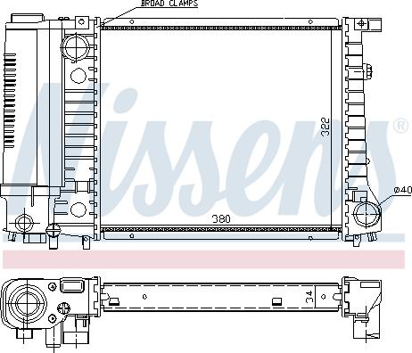 Nissens 691783 - Радиатор, охлаждение двигателя autosila-amz.com