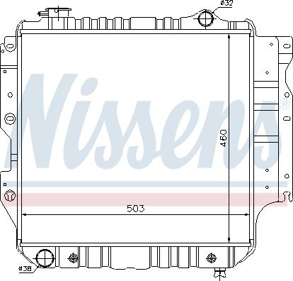 Nissens 61015 - Радиатор, охлаждение двигателя autosila-amz.com