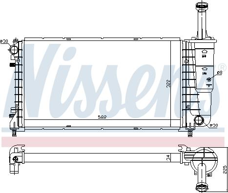 Nissens 697313 - Радиатор, охлаждение двигателя autosila-amz.com