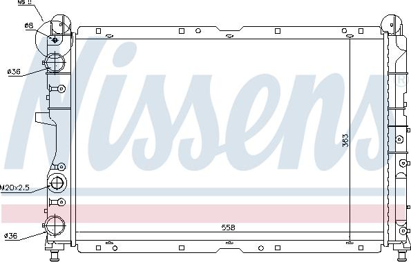 Nissens 698837 - Радиатор, охлаждение двигателя autosila-amz.com