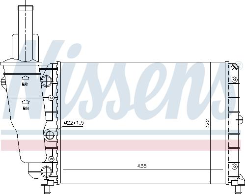 Nissens 690031 - Радиатор, охлаждение двигателя autosila-amz.com