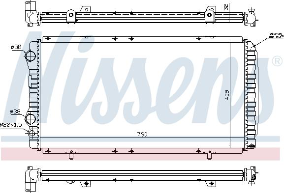 Nissens 691287 - Радиатор, охлаждение двигателя autosila-amz.com