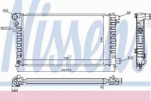 Nissens 61346A - Радиатор, охлаждение двигателя autosila-amz.com