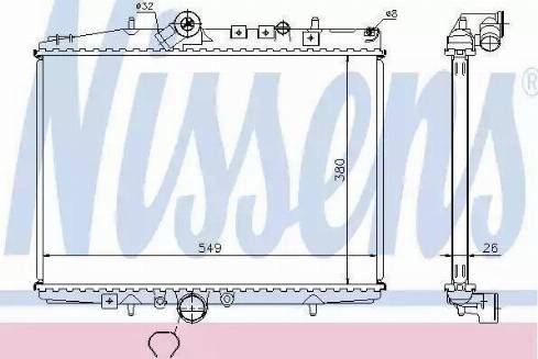 Nissens 61294 - Радиатор, охлаждение двигателя autosila-amz.com