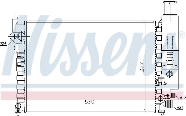 Nissens 690296 - Радиатор, охлаждение двигателя autosila-amz.com