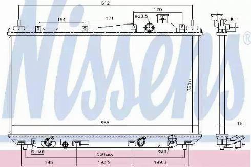 Nissens 68095 - Радиатор, охлаждение двигателя autosila-amz.com