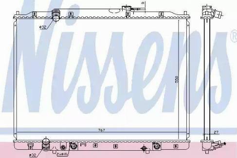 Nissens 68151 - Радиатор, охлаждение двигателя autosila-amz.com