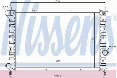 Nissens 68803 - Радиатор, охлаждение двигателя autosila-amz.com