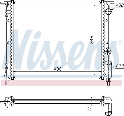 Nissens 63919 - Радиатор, охлаждение двигателя autosila-amz.com