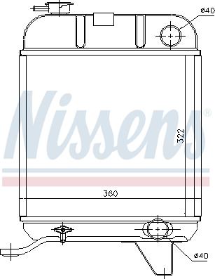 Nissens 63460 - Радиатор, охлаждение двигателя autosila-amz.com