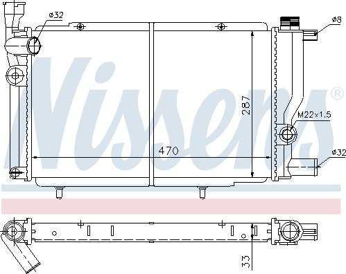 Nissens 698532 - Радиатор, охлаждение двигателя autosila-amz.com