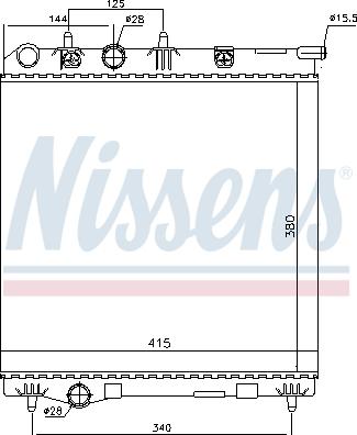 Nissens 694543 - Радиатор, охлаждение двигателя autosila-amz.com