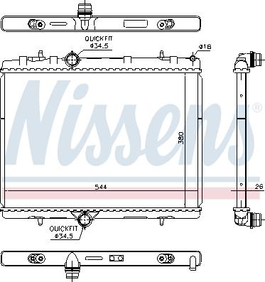 Nissens 636029 - Chlodnica silnika autosila-amz.com