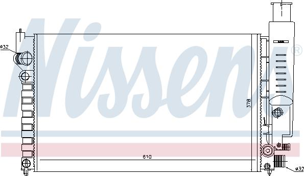 Nissens 698530 - Радиатор, охлаждение двигателя autosila-amz.com