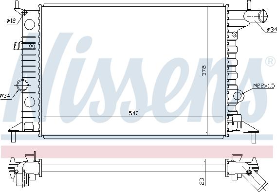 Nissens 693939 - Радиатор, охлаждение двигателя autosila-amz.com